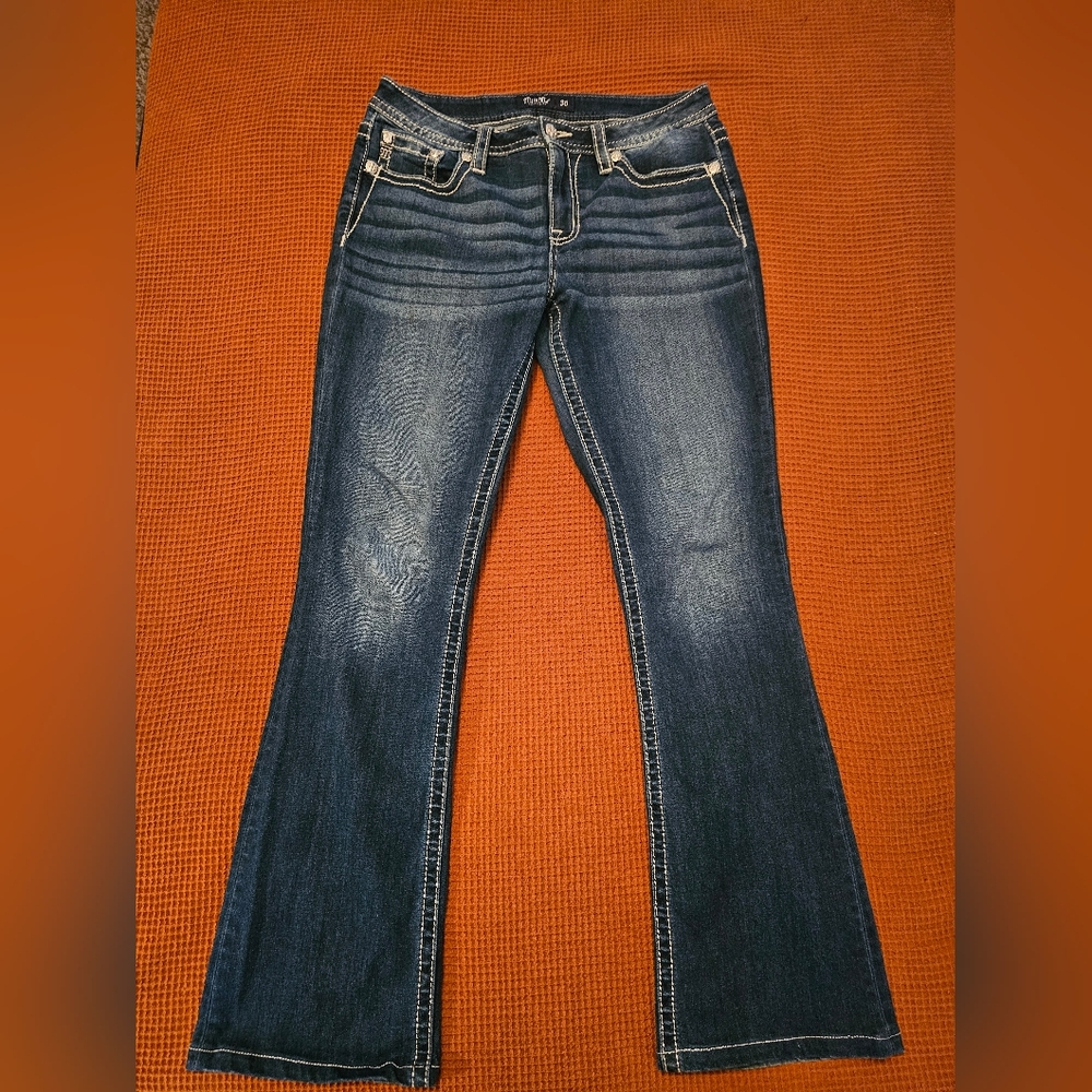 Miss MeJeans Dark Blue Flare Denim